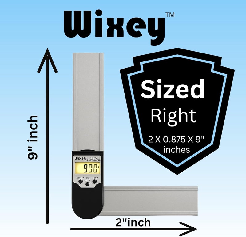 Wixey WR 410 8" Digital Protractor with Miter Function - Image 4